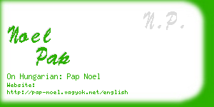 noel pap business card